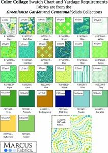Color Collage Yardage Chart